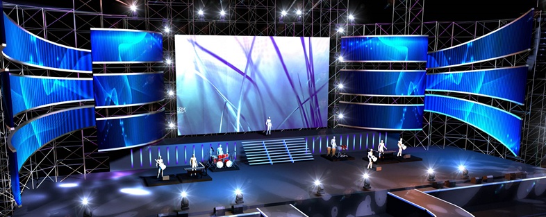 舞台p4室内拼接屏
